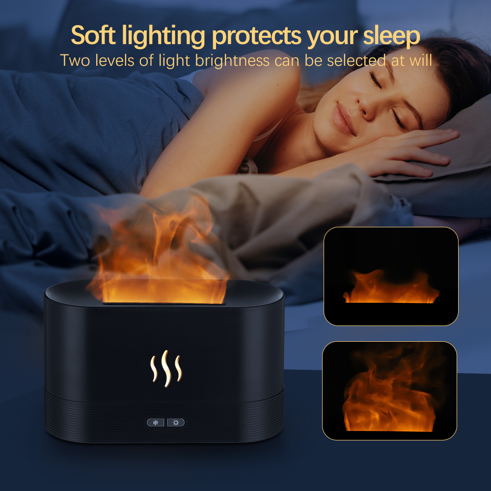 Aroma Diffuser Air Humidifier Flame Lamp Difusser