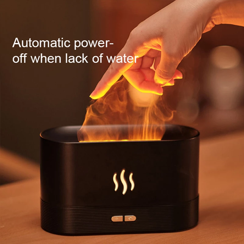 Aroma Diffuser Air Humidifier Flame Lamp Difusser
