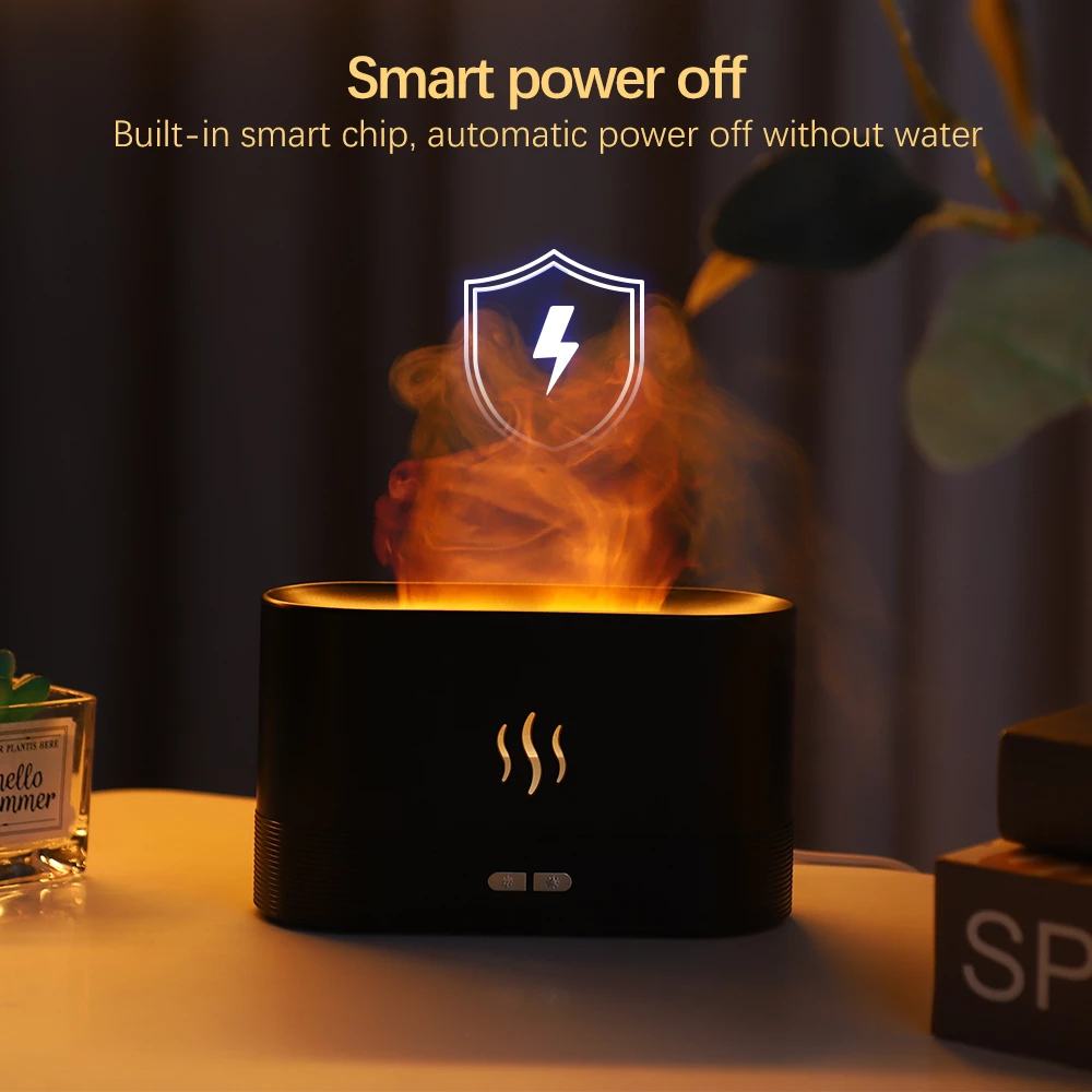 Aroma Diffuser Air Humidifier Flame Lamp Difusser