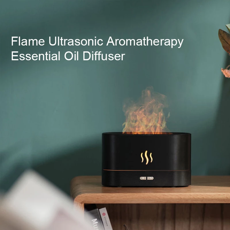 Aroma Diffuser Air Humidifier Flame Lamp Difusser